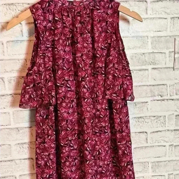 Michael Kors‎ Pink Cold Shoulder Blouse - Picture 7 of 9